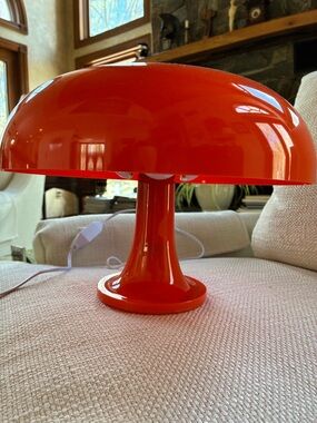 Huga Collective- Sweden - Orange Modern Table Lamp - NWOT